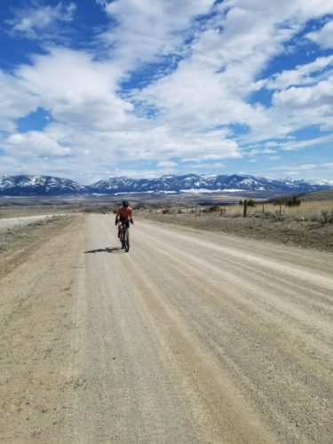 Mashing pedals up Bridger climb.